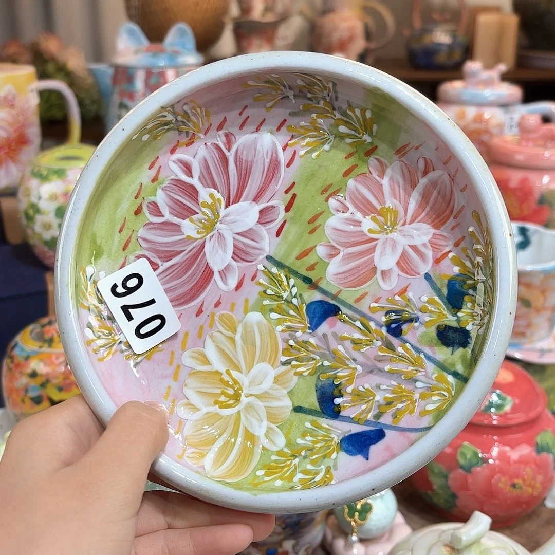 景德镇手绘高温釉下彩陶瓷茶具