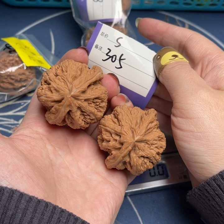 文玩核桃把件粗筋46