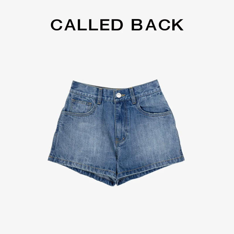 CALLED BACK百搭时尚舒适夏季水洗牛仔短裤043010