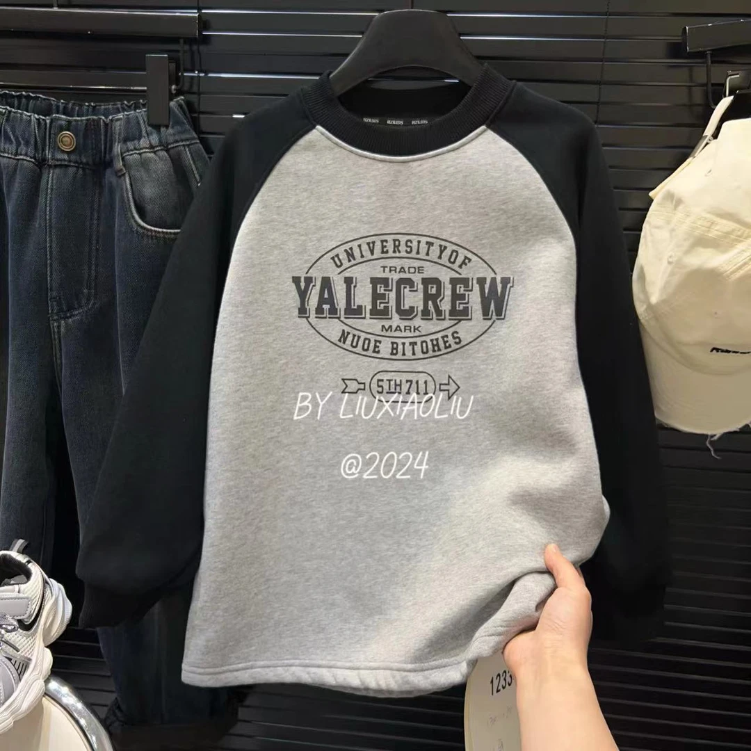 杭州六小六正版 BY LIUXIAOLIU冬季儿童加绒卫衣12334