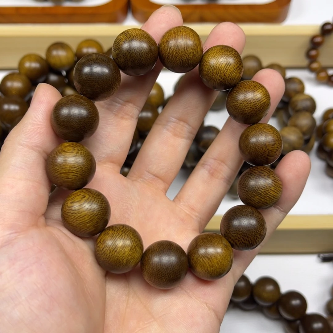 沉香手串越南芽庄黄棋楠1.6