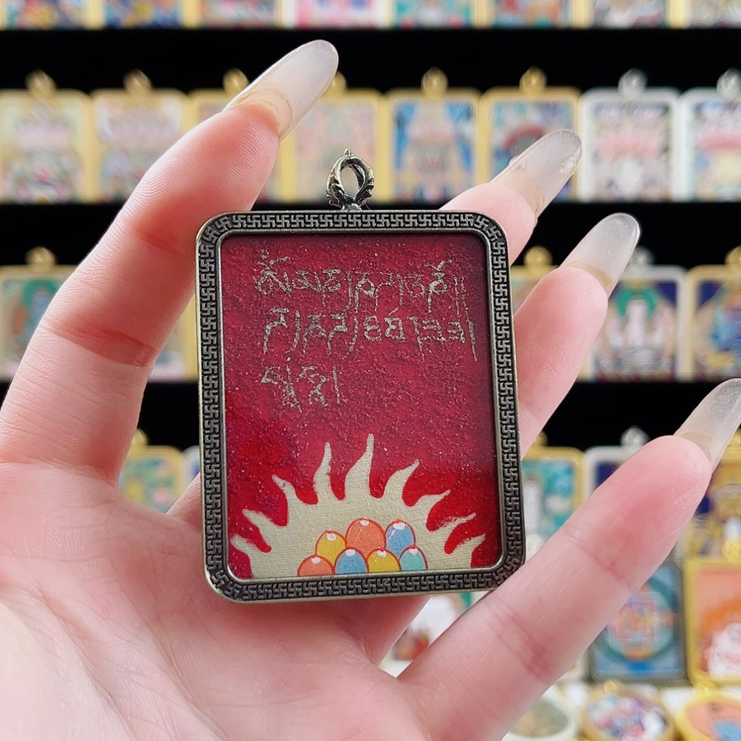 吊坠摩尼宝 纯手绘唐卡