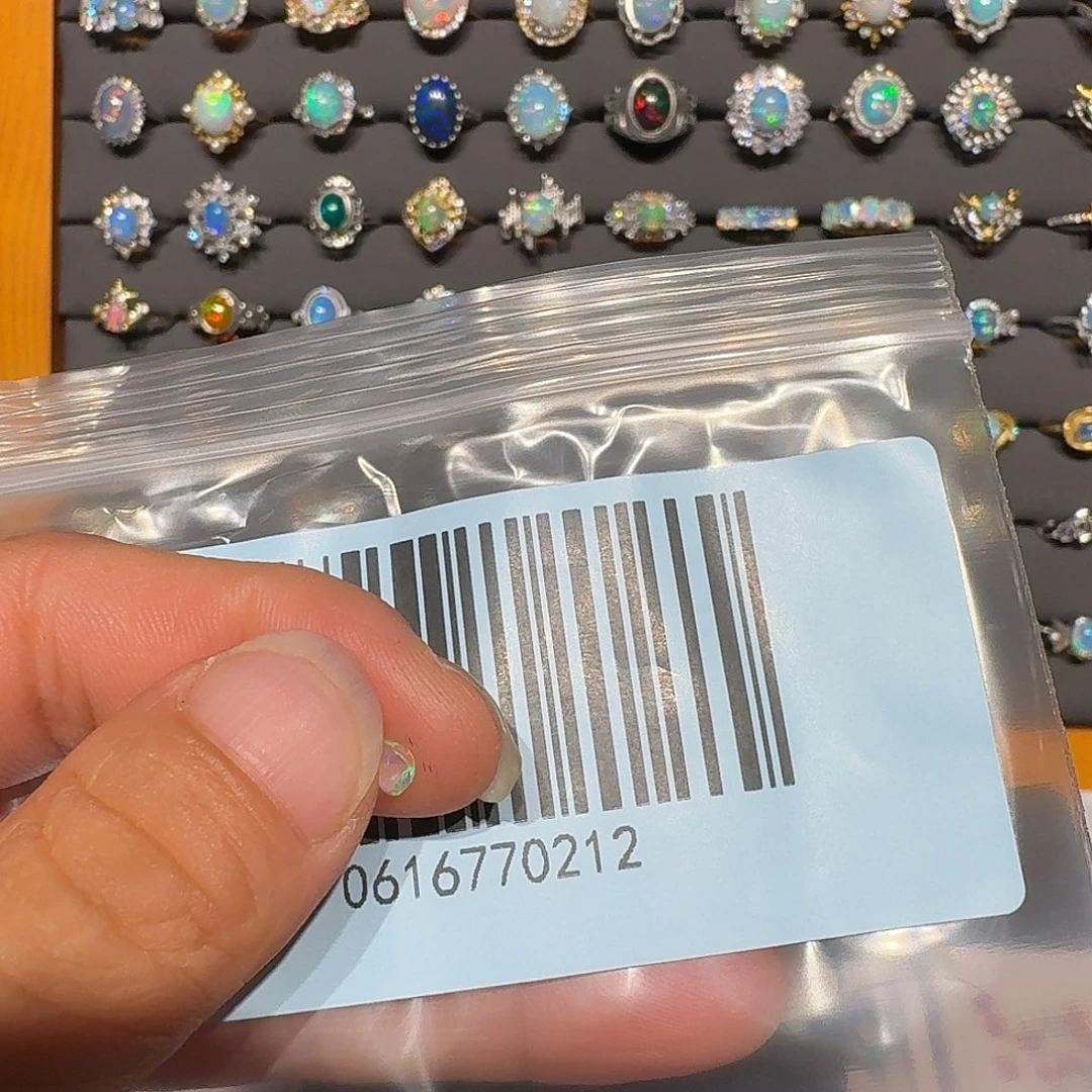 安***里欧泊银S925镶嵌戒指戒指