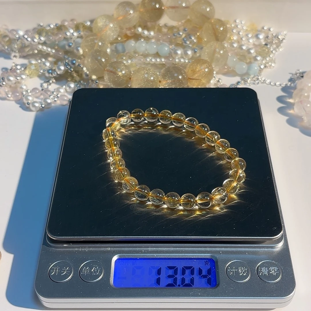 天然净体金发晶7.3mm（克价30）