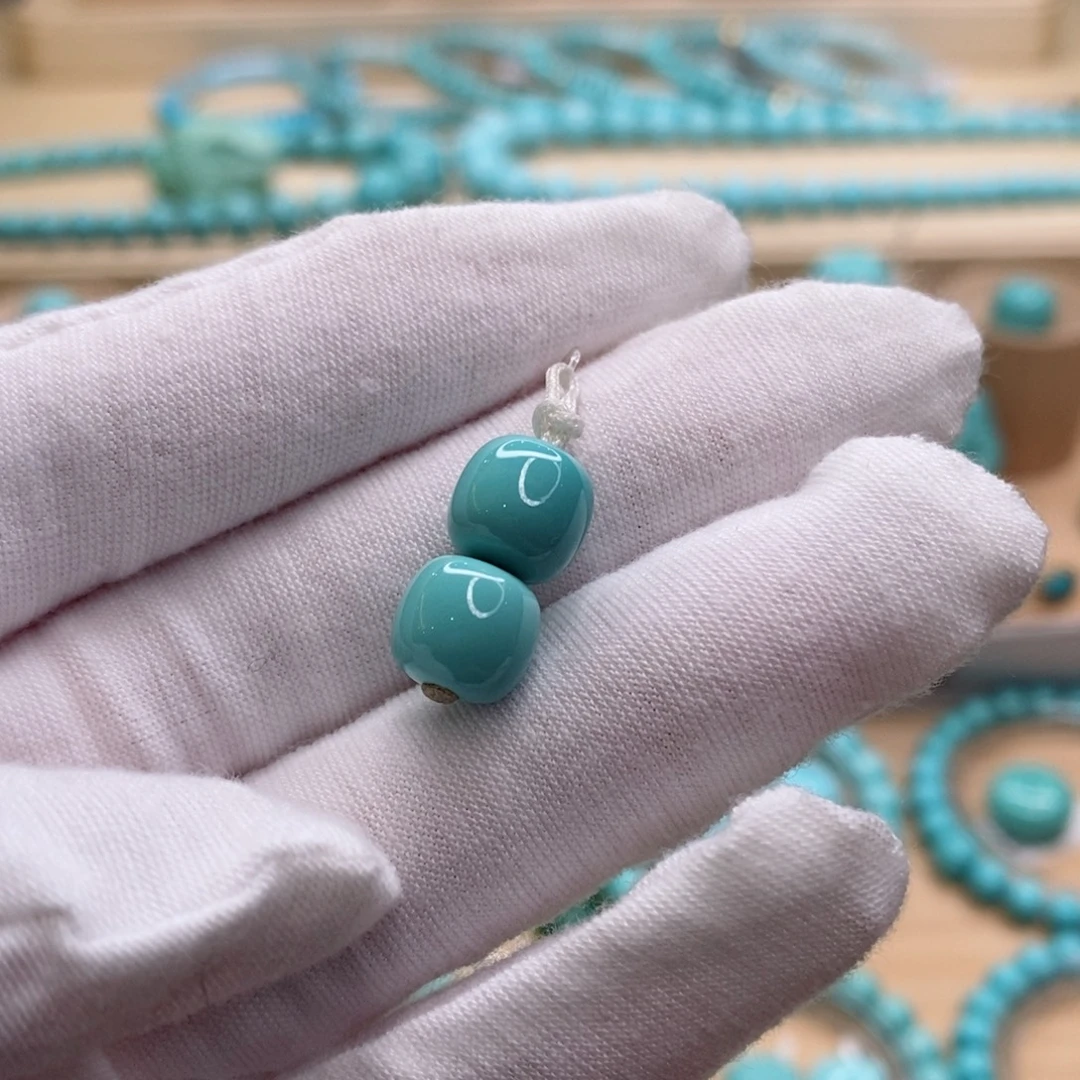 绿松石未镶嵌珠宝奇石8.9mm