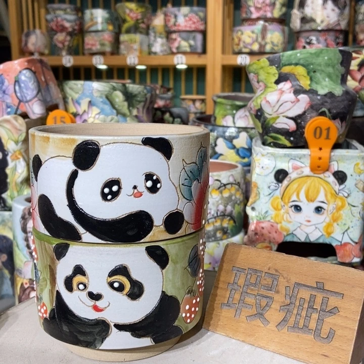 红陶景德镇艺术手绘作品