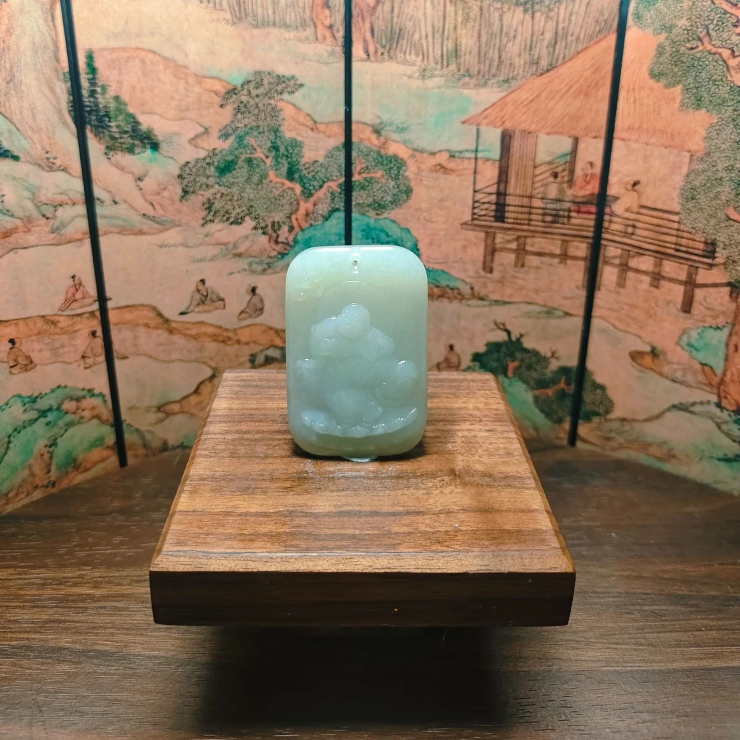 E和田玉佛公吊坠1490