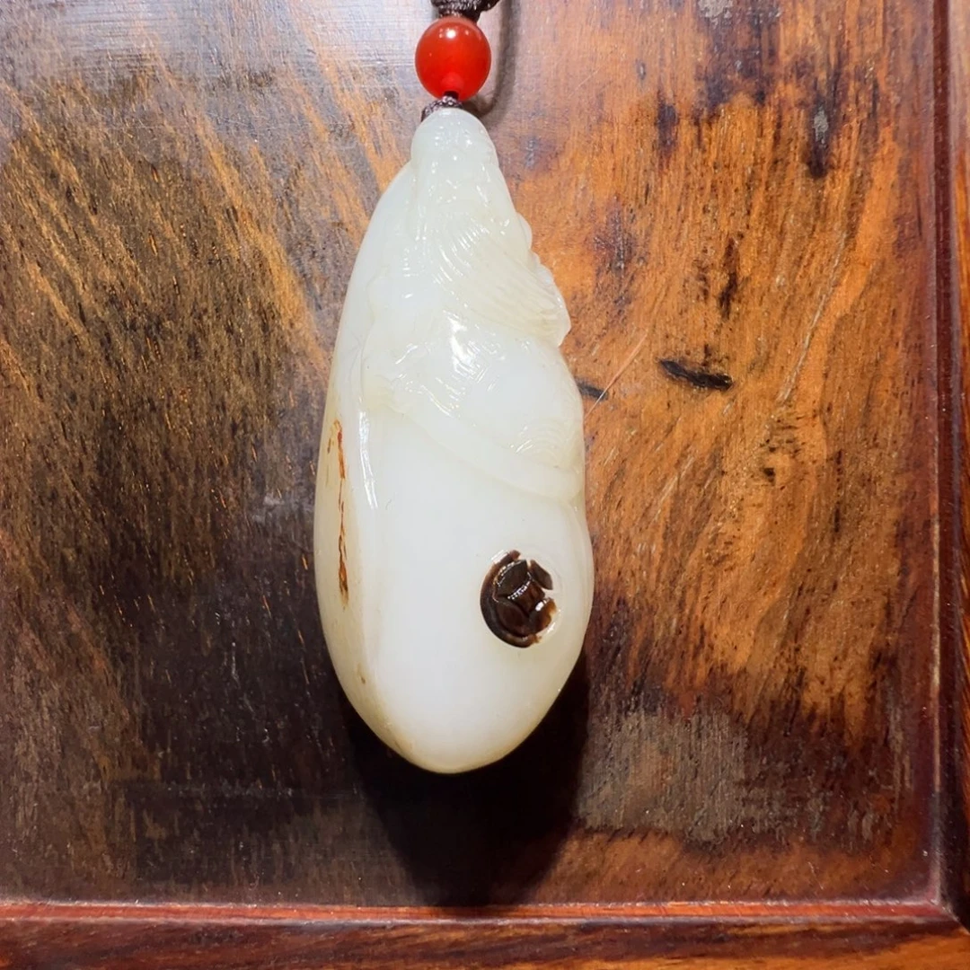 和田玉未镶嵌吊坠(不含链)