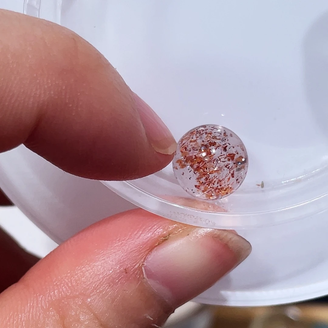 水晶未镶嵌珠宝半成品金草莓9.8