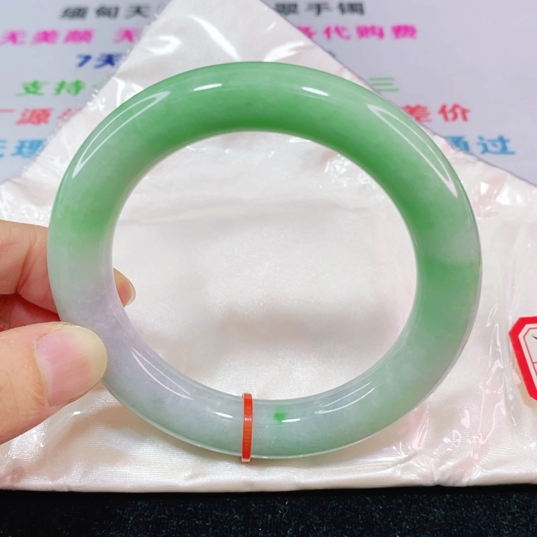 未镶嵌手镯翡翠58.8圈口圆条