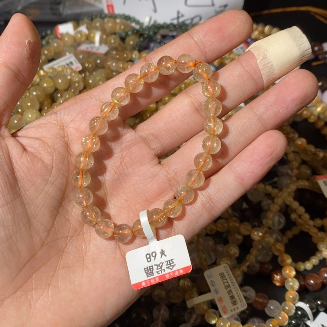 水晶手链未镶嵌是***熊我