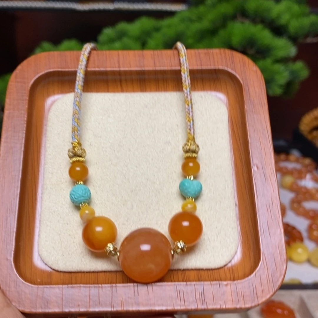 【闪购商品】蜜蜡颈饰未镶嵌项链
