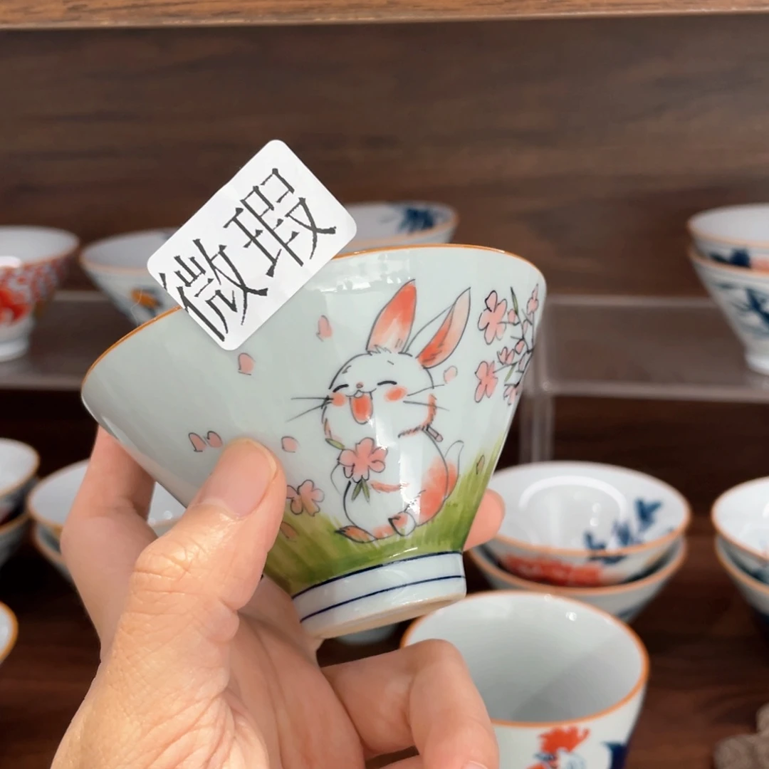 微瑕釉下彩纯手绘