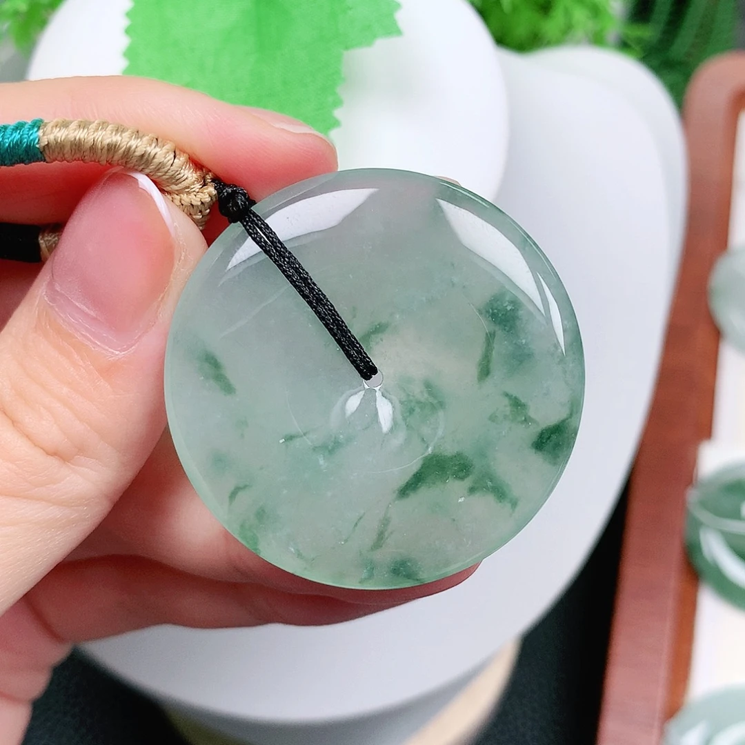 翡翠未镶嵌颈饰平安39-5.6