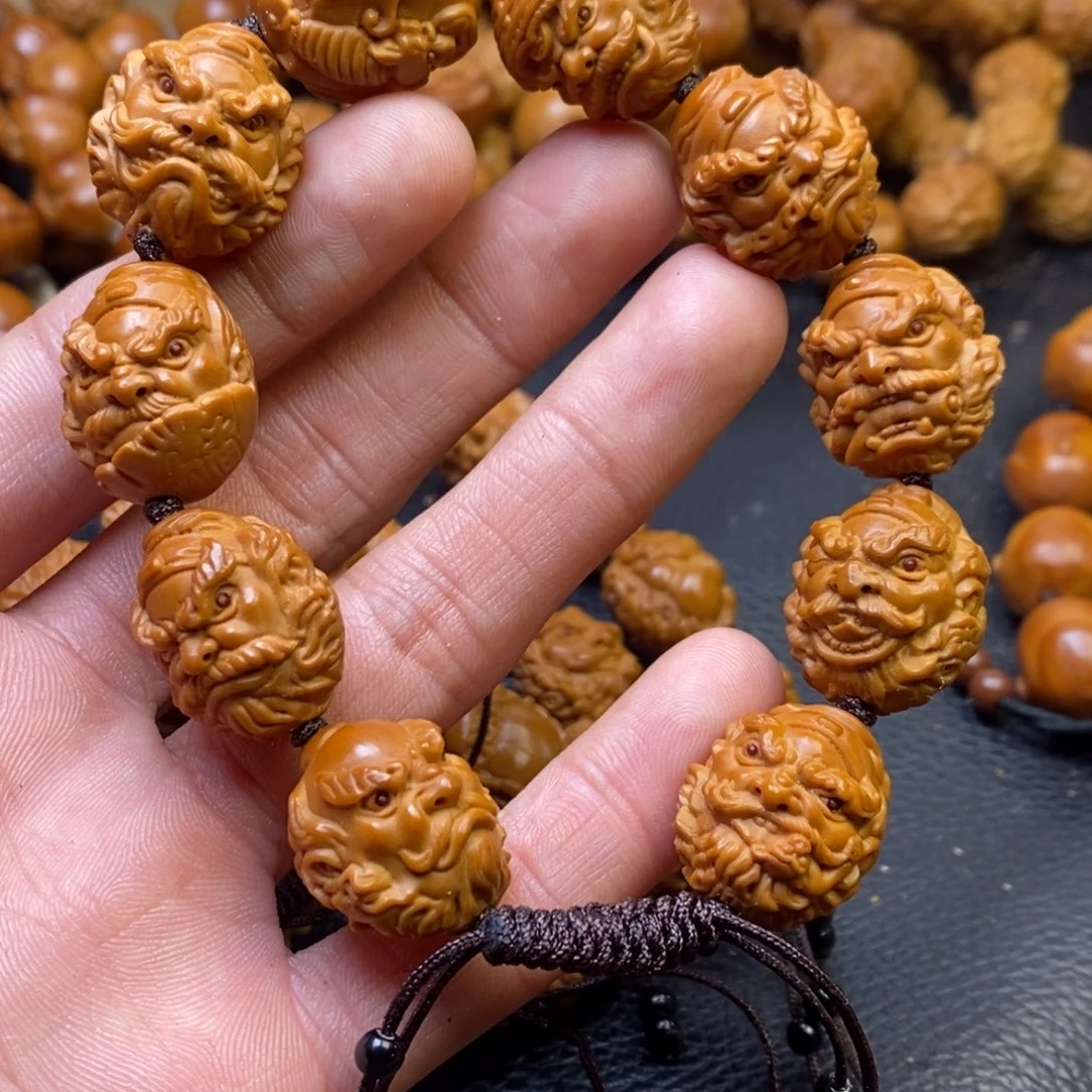 橄榄核手串钟馗头
