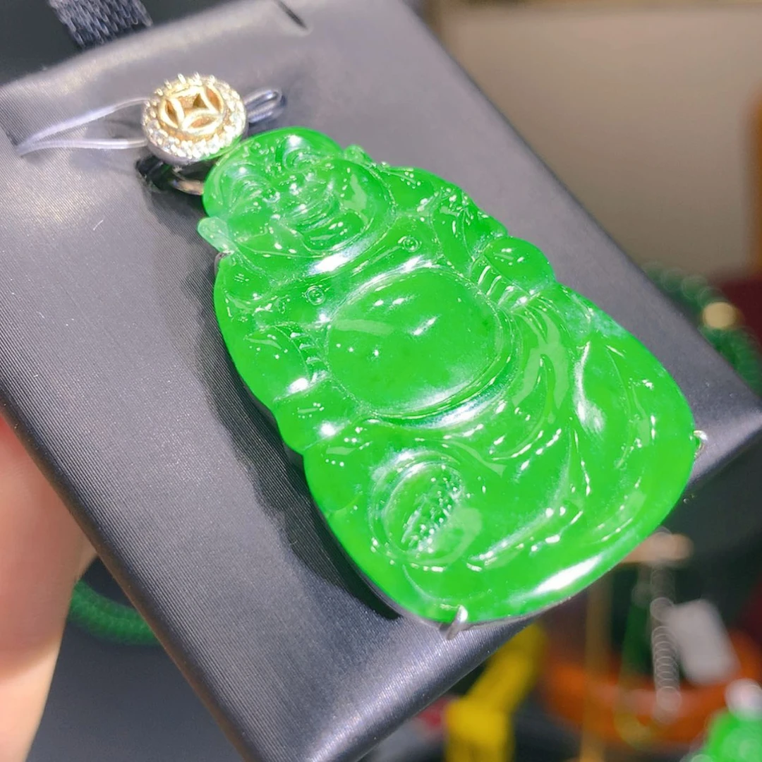 【闪购商品】翡翠颈饰银S925镶嵌9柒姐