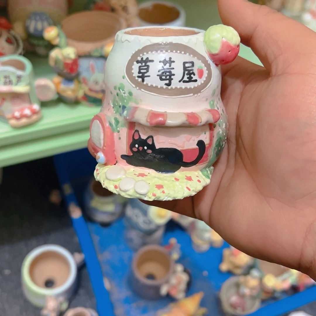 老梧家的手工多肉花盆