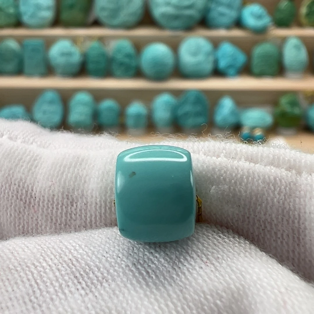 未镶嵌绿松石直切珠8.5x6.9mm