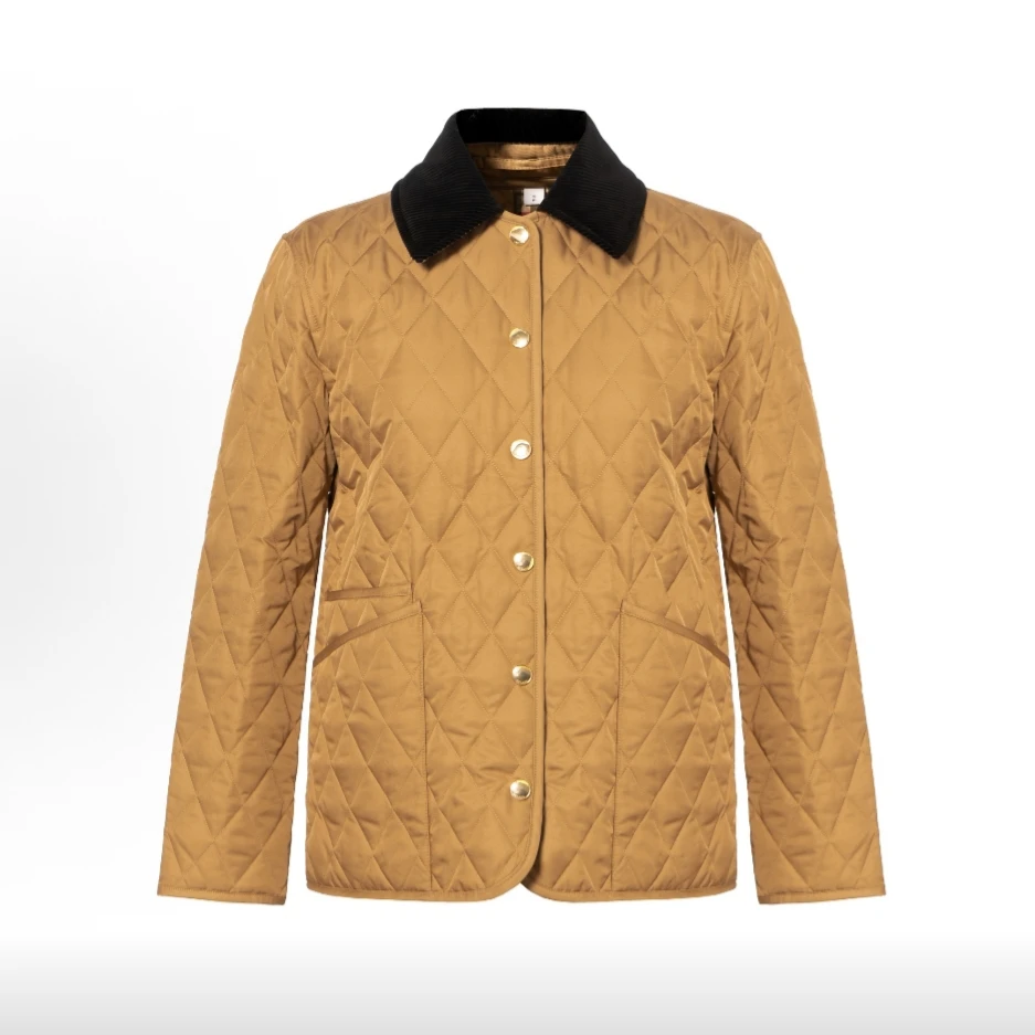 未使用 BURBERRY/博柏利 (阿驰)Burberry 25款菱形格纹单排扣棉服