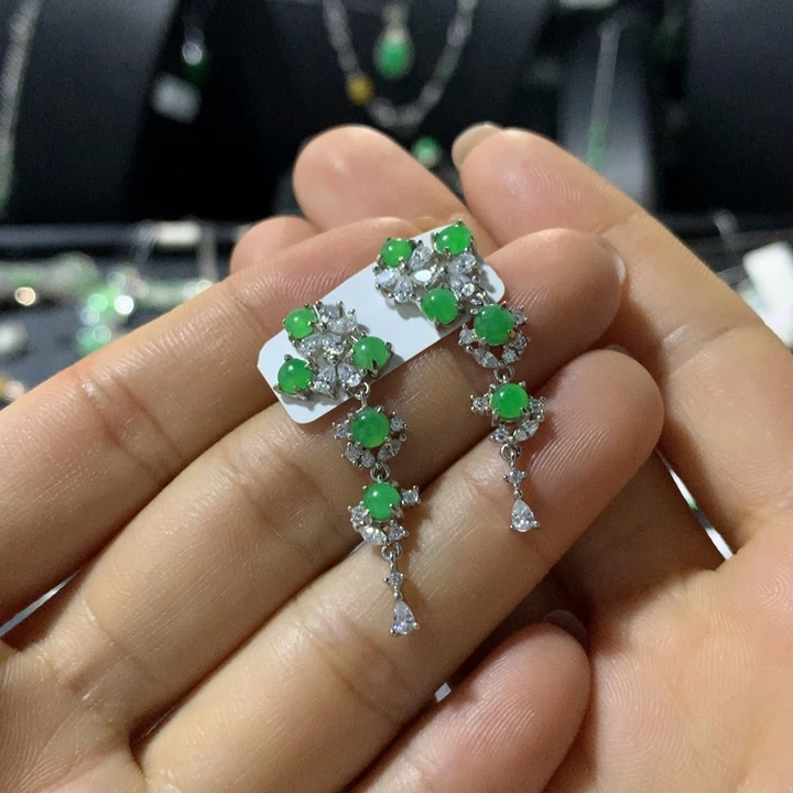 翡翠银S925镶嵌戒指