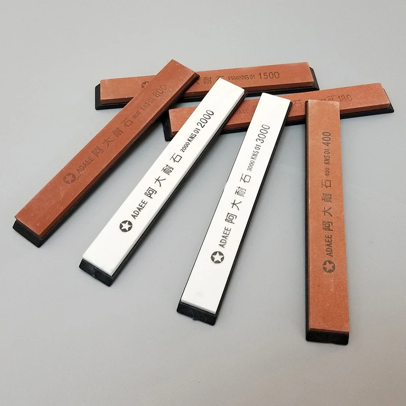 阿大磨刀油石条抛光宝石小条磨刀石便携带底座定角磨刀器磨刀神器