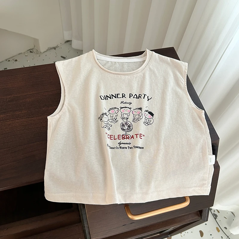 2025新款儿童帅气潮牌穿搭新款背心BMX1020
