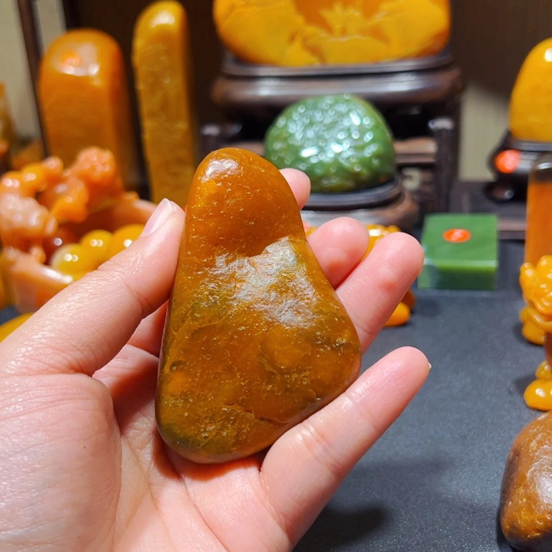 田黄石清***河石雕石雕石雕