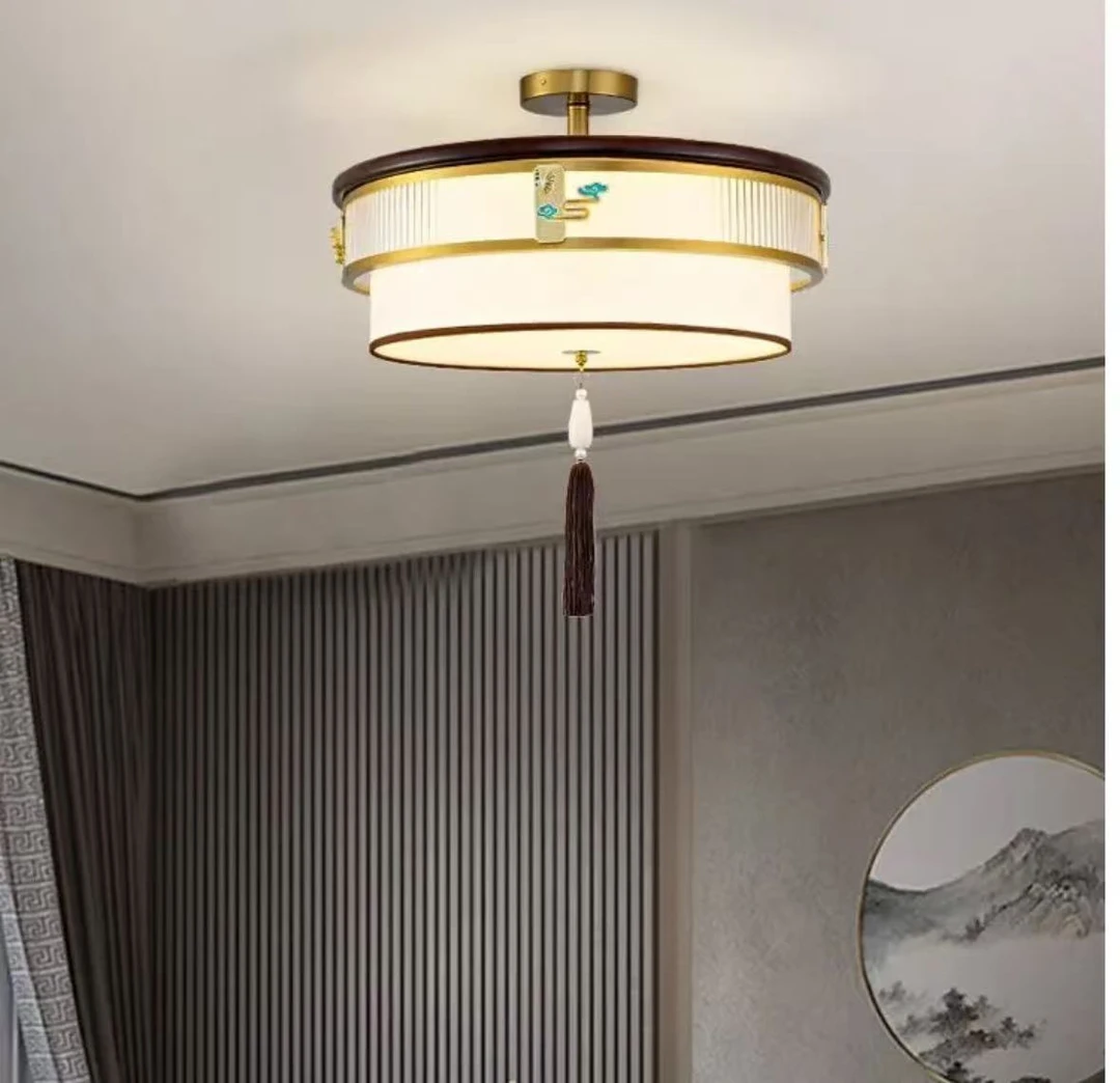 过道吸顶灯走廊卧室餐厅新中式阳台禅意玄关中式大气客厅灯家用