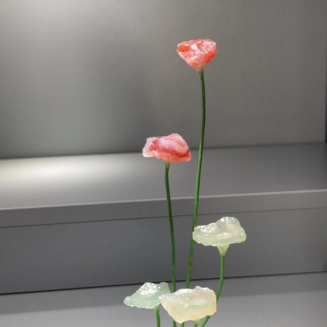 石材阿拉善花花摆件