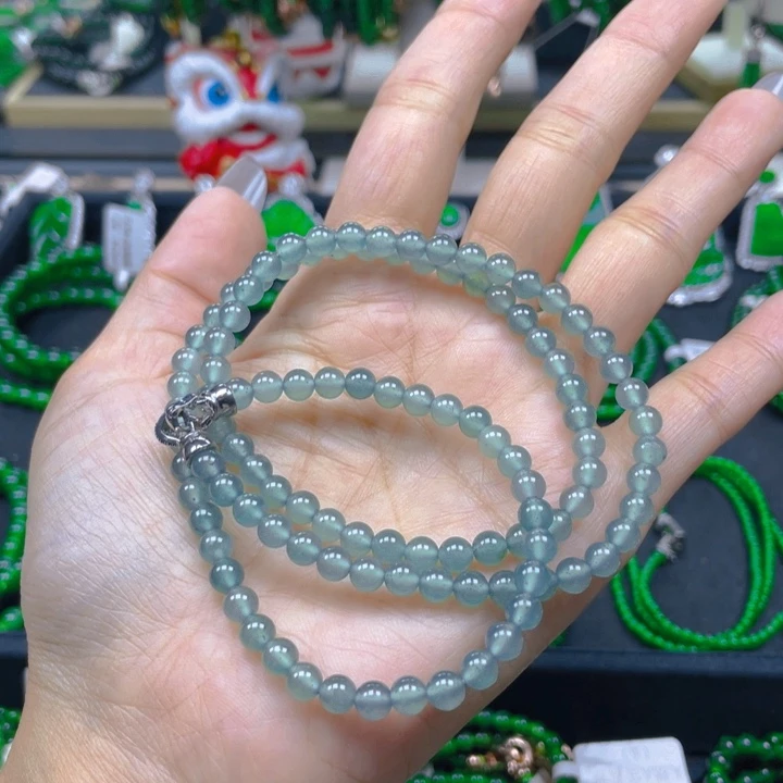 翡翠未镶嵌颈饰项链5