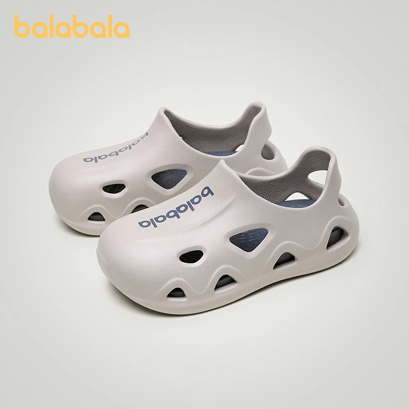 巴拉巴拉儿童凉鞋男童夏季宝宝洞洞鞋中大童防滑可拆软底女孩凉鞋