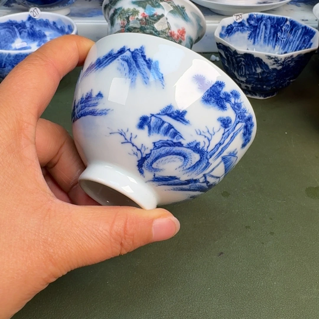 瓷景德镇纯手绘茶具圆圆281