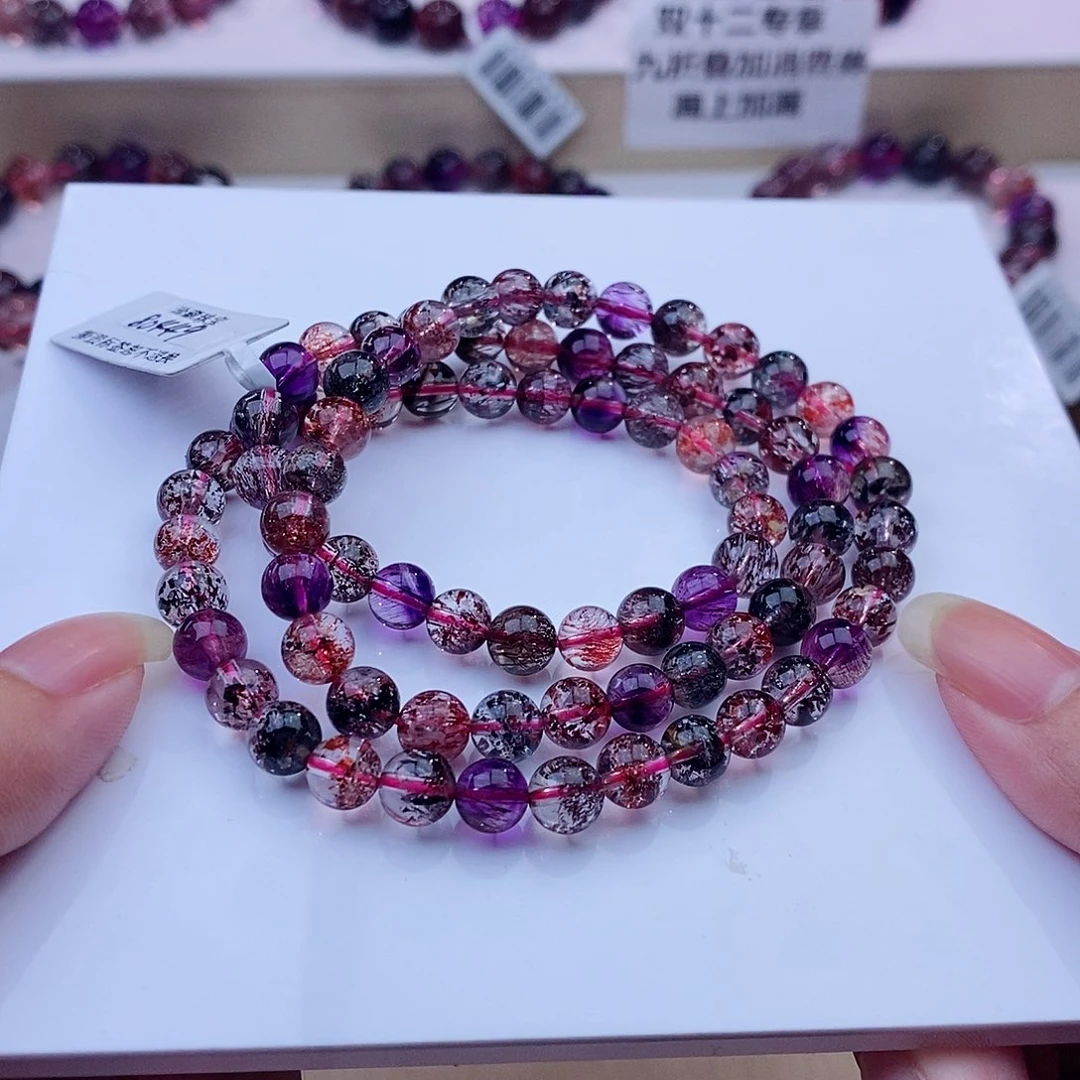 未镶嵌手串水晶黑加仑6