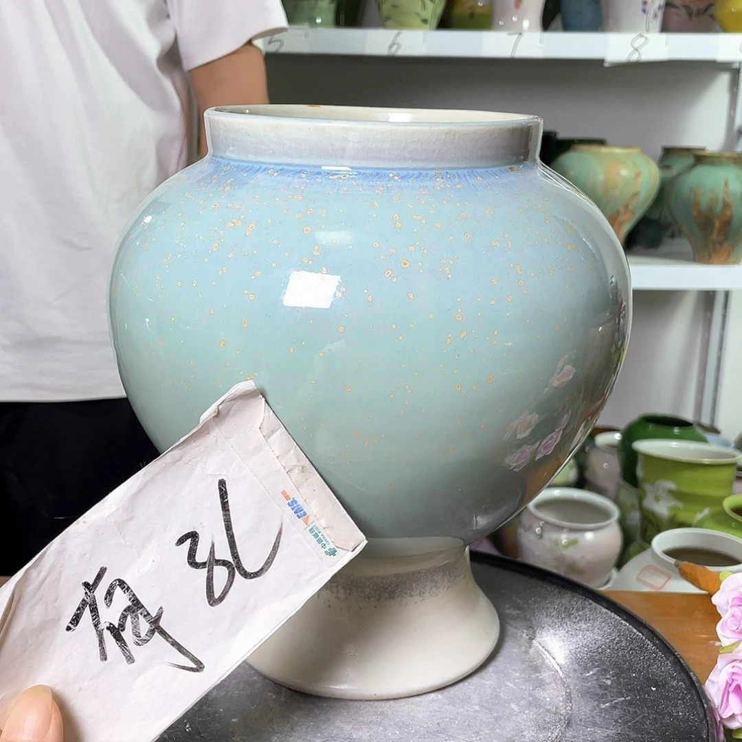 景德镇陶瓷花盆微瑕159