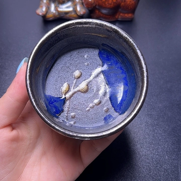 茶盏建盏落灰烧主人杯