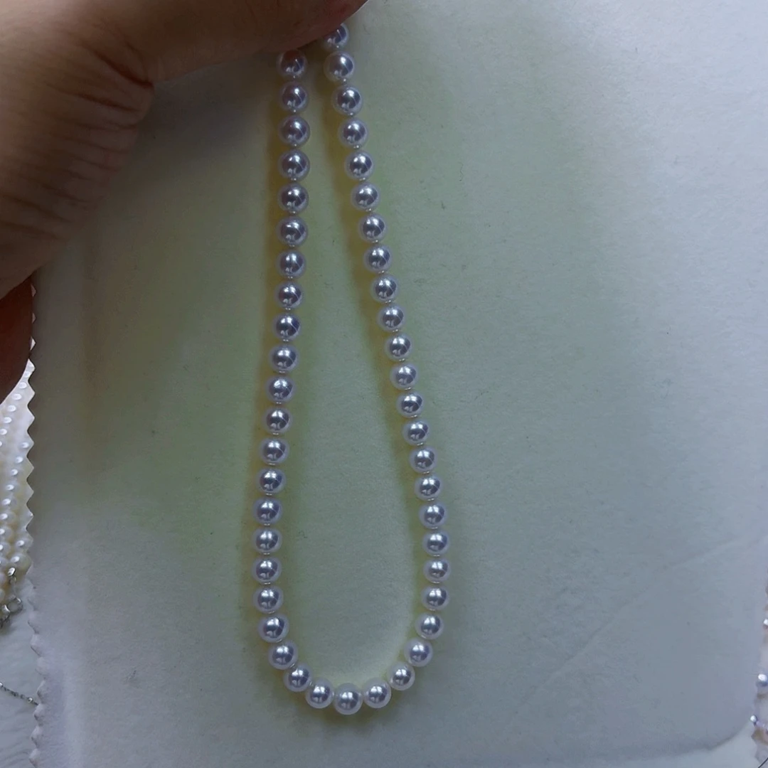 是***呀淡水珍珠颈饰银S925镶嵌