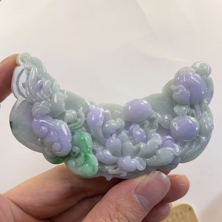 翡翠吊坠(赠链)未镶嵌代编织