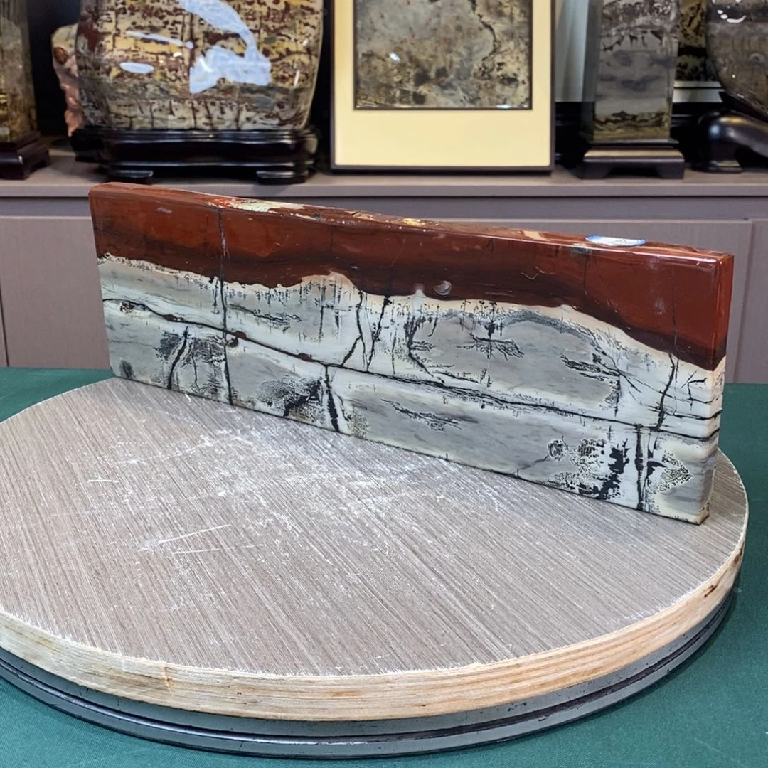 石材广西国画石草花石