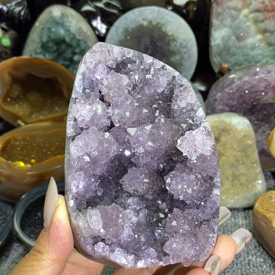 紫晶摆件未镶嵌水晶