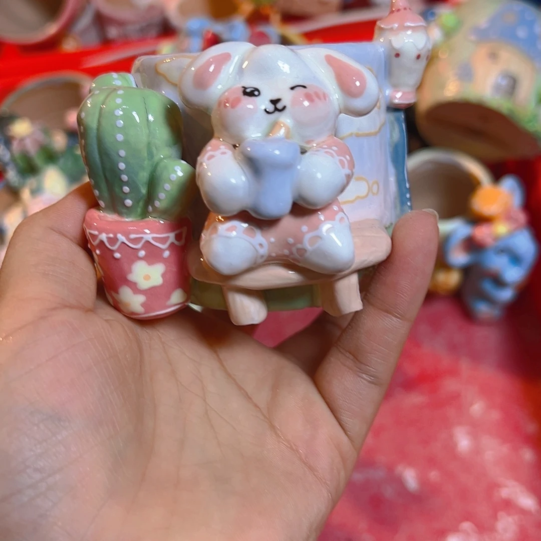 清仓老梧家的手工多肉花盆