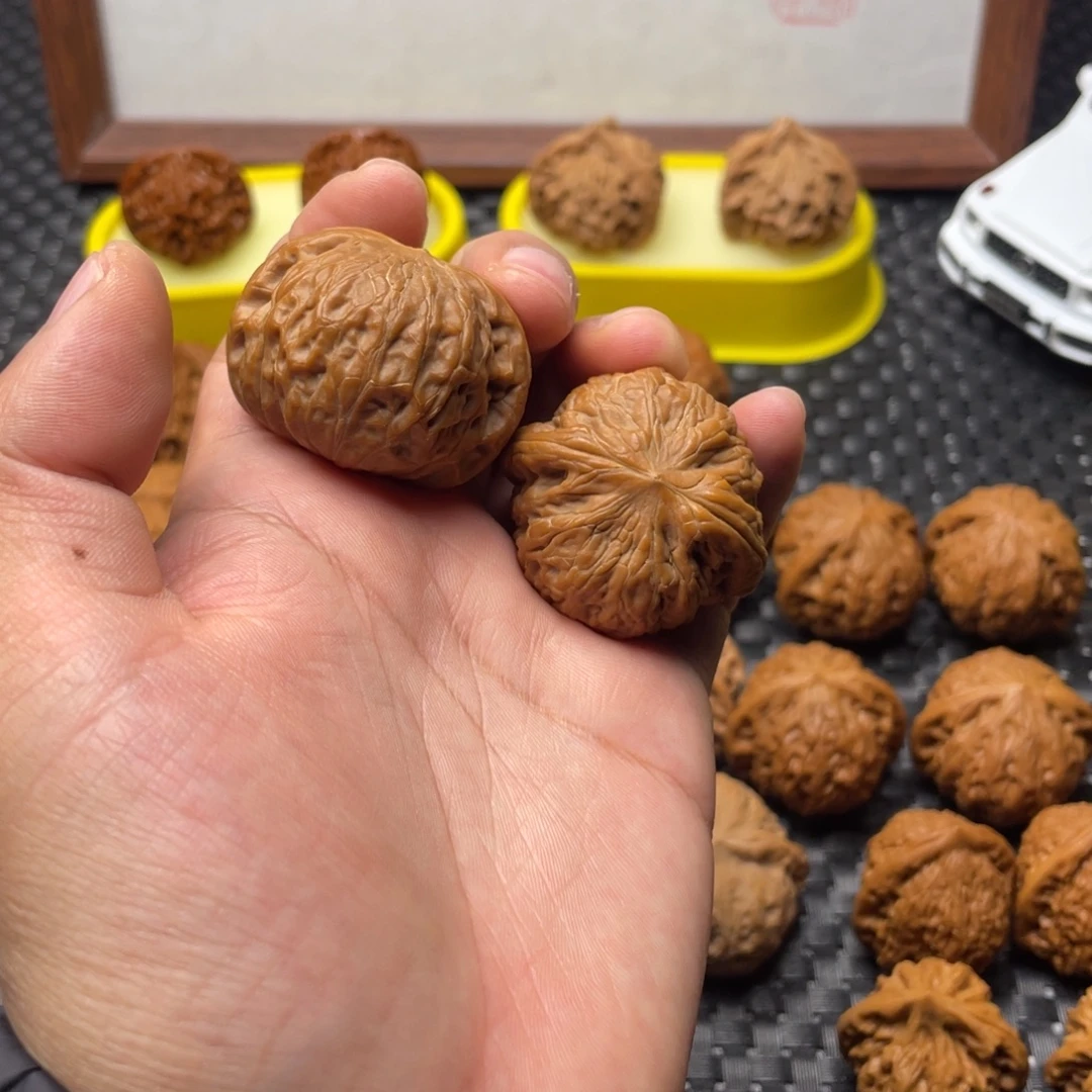 美***式把件文玩核桃铁锤39全微打底