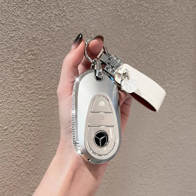 2025款奔驰C级钥匙套21/22/23/24/25款C260L汽车C200新高端包壳扣