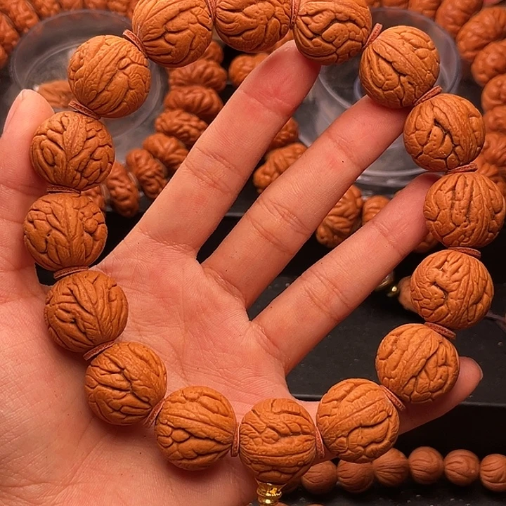 手串桃核金丝龙珠手持2.0