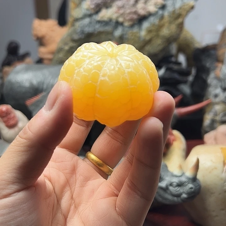 辽宁石橘子手把件