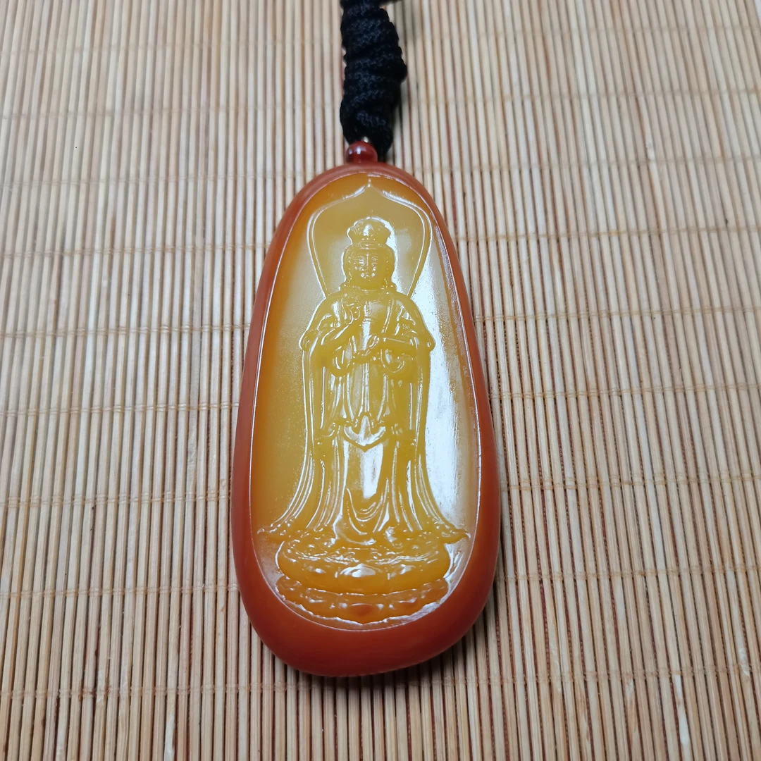 新疆和田玉南海观音菩萨75克