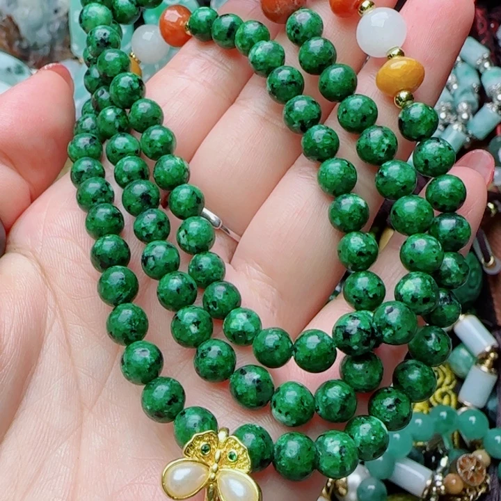 颈饰未镶嵌翡翠天然A货34