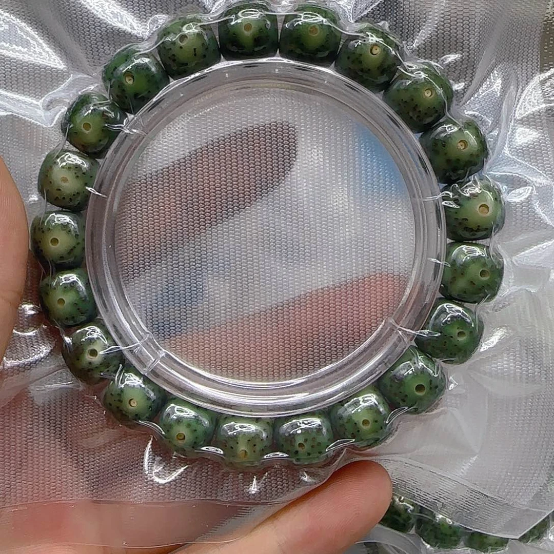 星月菩提手串南**影134高端绿星月菩提1.1桶单圈