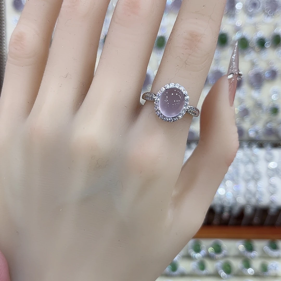 银S925镶嵌萤石戒指