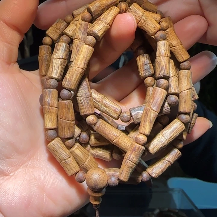 沉香手串海南老白棋链子18克多样性发其一