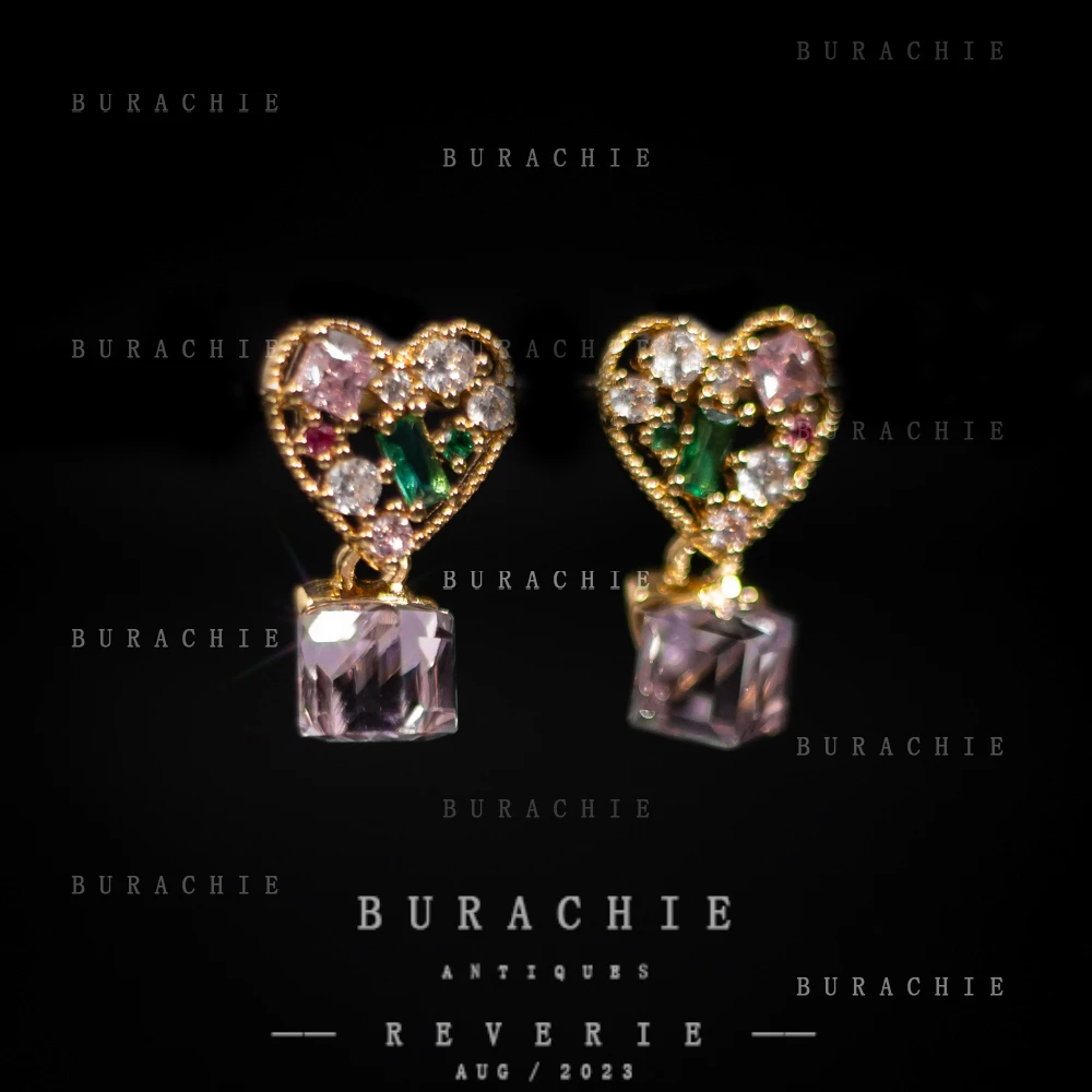 铜合金仿水晶耳饰 【7009】周年珍藏英｜经典原标克拉款Crown